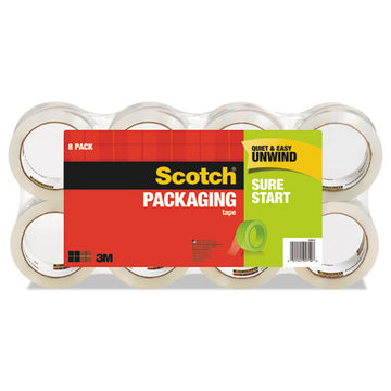 Scotch® Sure Start Packaging Tape With Dispenser, 1.5" Core, 1.88" X 22.2 Yds, Clear, 6-pack freeshipping - TVN Wholesale